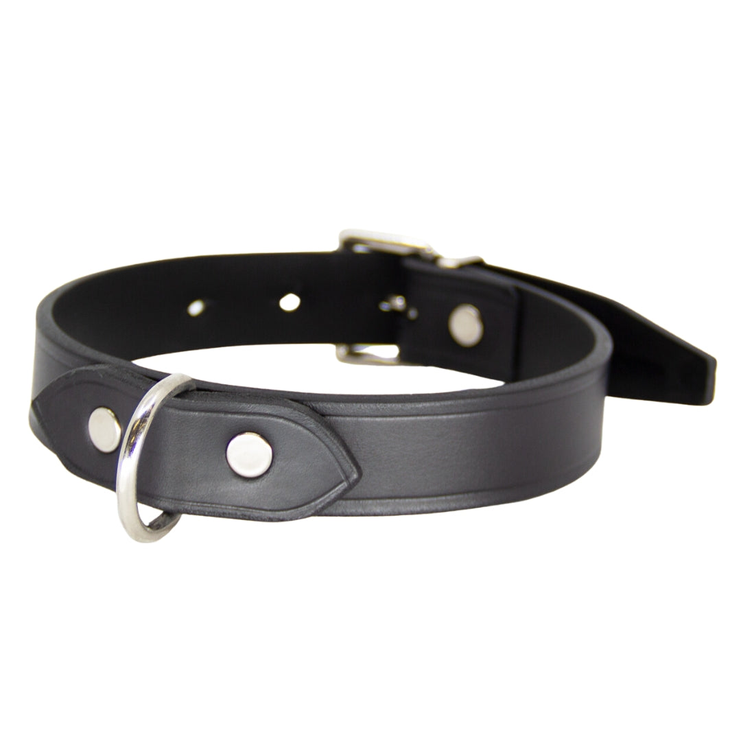 Love In Leather Australian Made Unlined D-Ring Collar 001