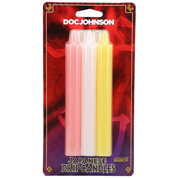Doc Johnson Japanese Drip Candles - Multi Coloured