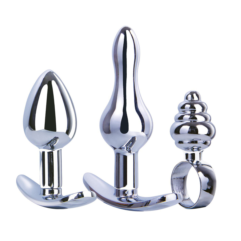 Excellent Power Hardware Gear Metal Butt Plug Kit | Ring Pop  Pleasure  Chest