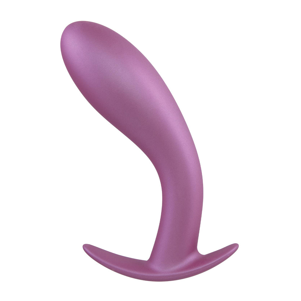 Excellent Power Metallic Glam Curved Butt Plug