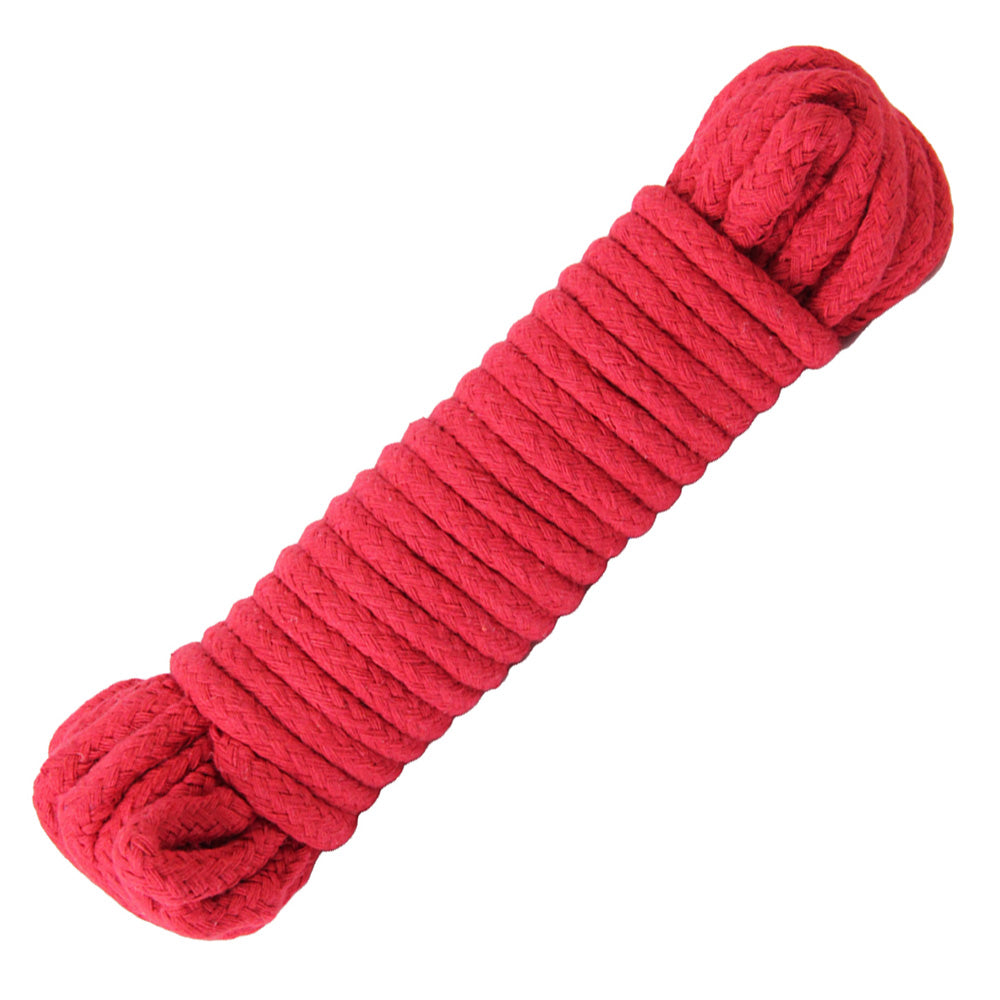 Love In Leather Cotton Rope 20 Metre - Red