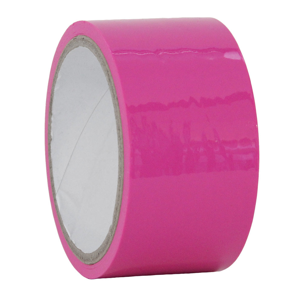 Love In Leather Reusable PVC Bondage Tape - Hot Pink