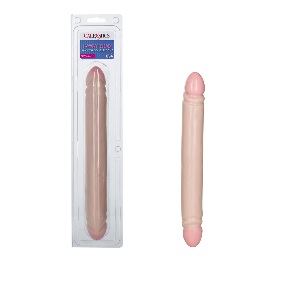 Calexotics Ivory Duo Smooth Double Ended Dildo