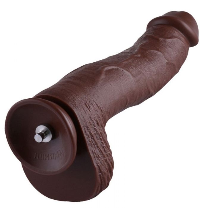 KlicLok System Sex Toy Hismith 12.4" Large Silicone Dildo With KlicLok  System - 9.8" Insertable, 2.3" Width, Realistic Testicles | For Advanced  Users