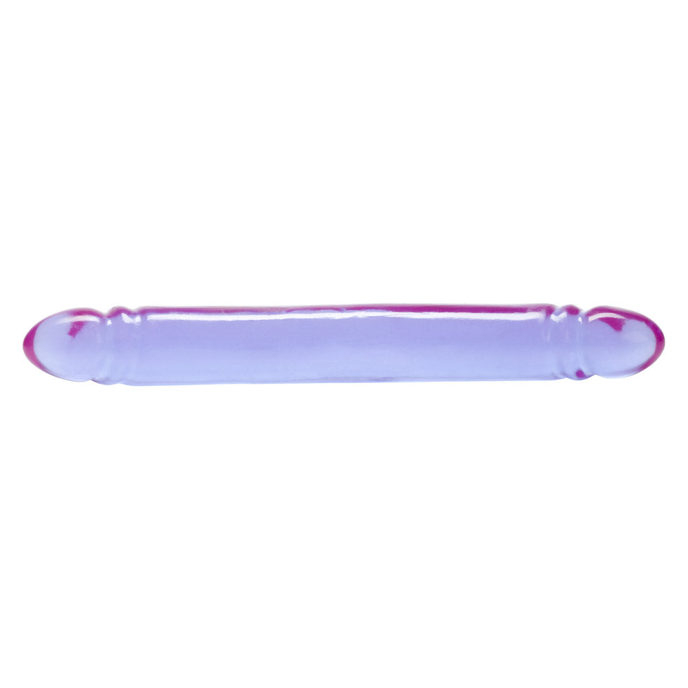 Calexotics Reflective Gel Double Ended Dildo Smooth - Purple