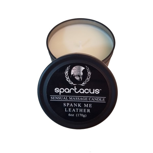 Spartacus Sensual Massage Candle - Spank Me Leather
