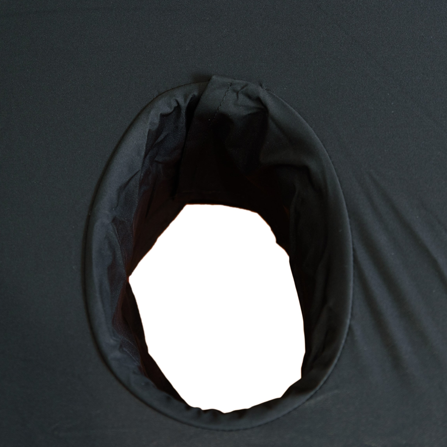 Eroticgel Black Waterproof Massage Table Sheet - Face Hole