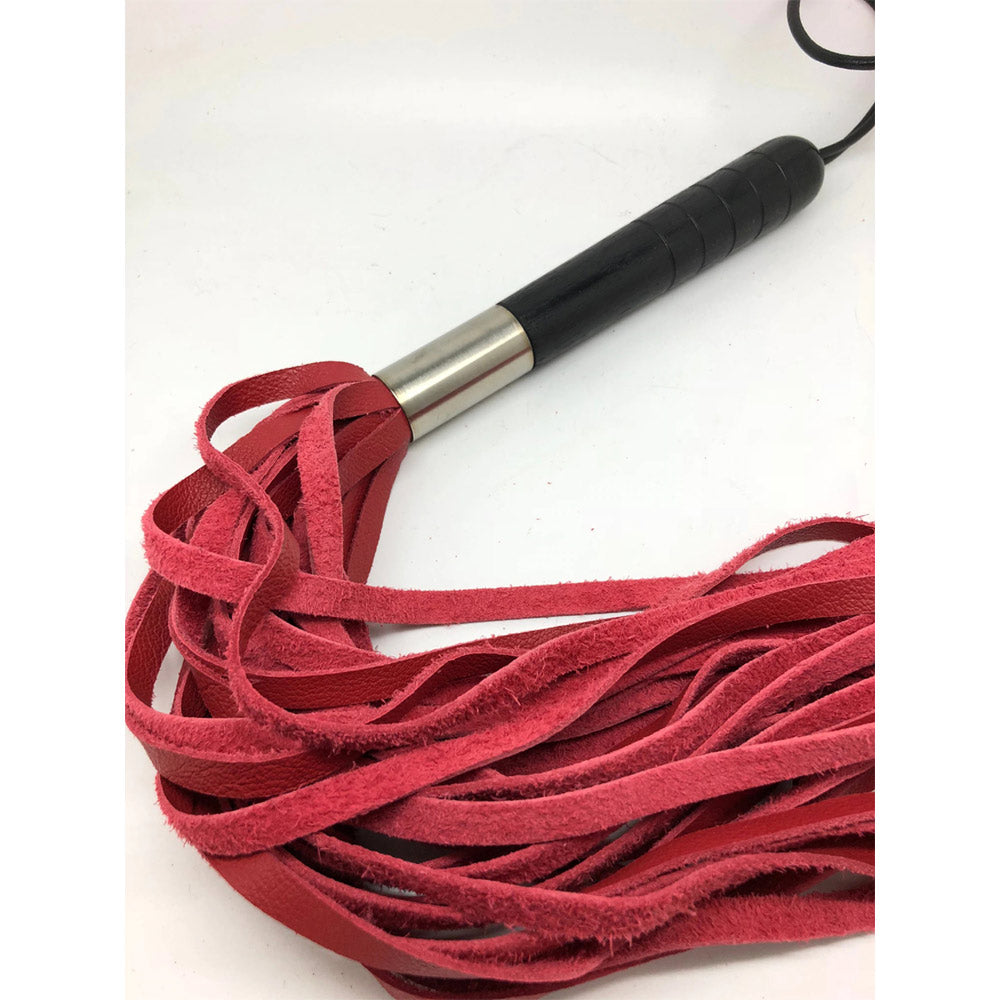 S(A)X Leather Flogger Classic - Red