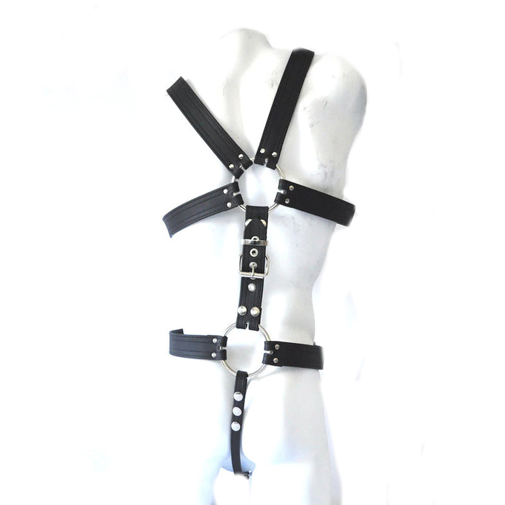 S(A)X Leather Full Body Harness Nappa