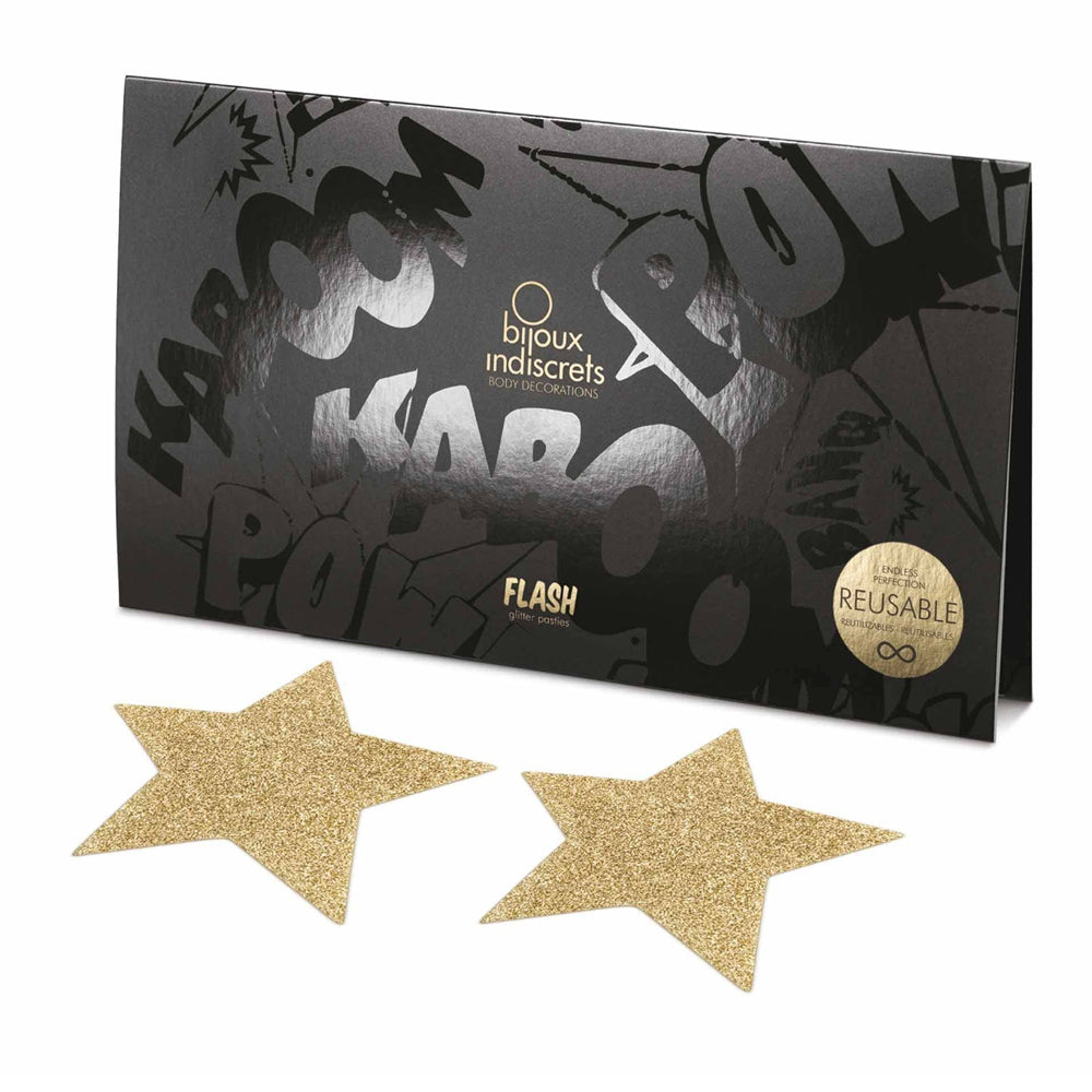 Bijoux Flash Star Pasties - Gold