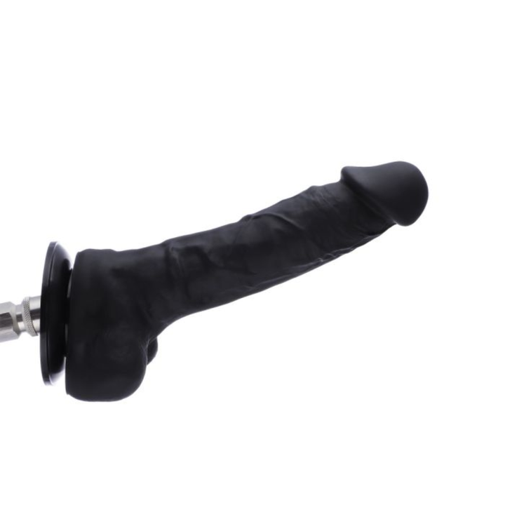 HiSmith 8.7" Silicone Flexible Black Dildo (KlicLok)