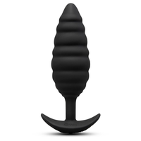 b-Vibe Twist Texture Plug Black