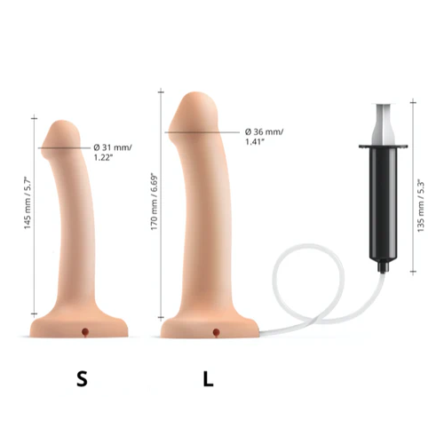 Strap On Me Semi Realistic Cum Dildo Large - Flesh