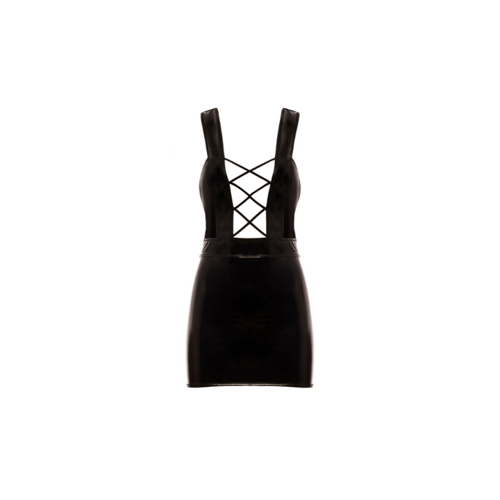 Oh La La Cheri Fetish Entanglement Babydoll Dress - Black
