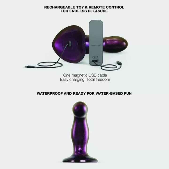 Strap On Me Fingering and Vibrating Dildo