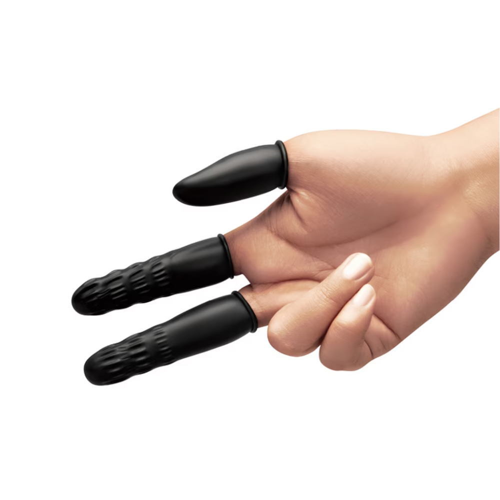 b-Vibe Anal Play Finger Cots 50 Pieces Black