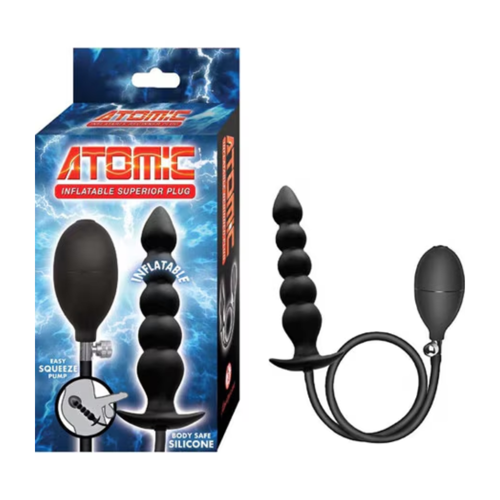 NassToys Atomic Inflatable Superior Plug Black
