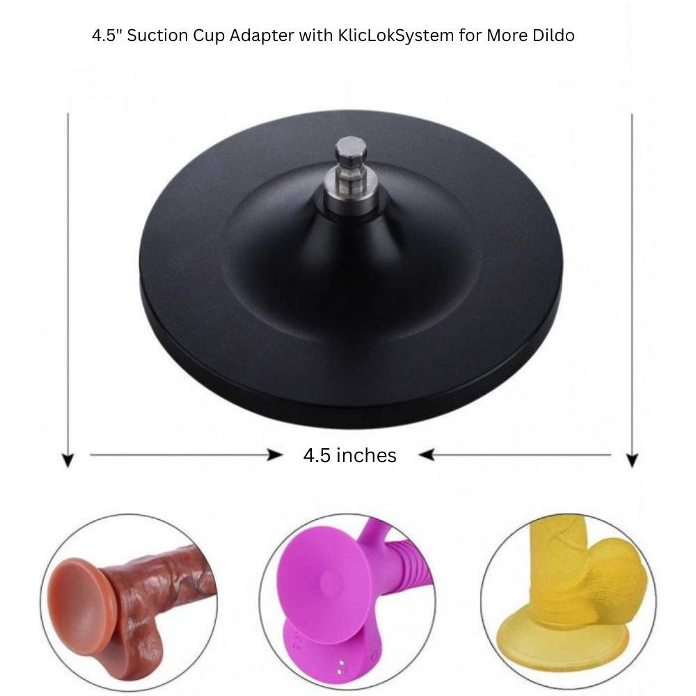 HiSmith - 4.5" Black Suction Cup Adaptor (KlicLok)