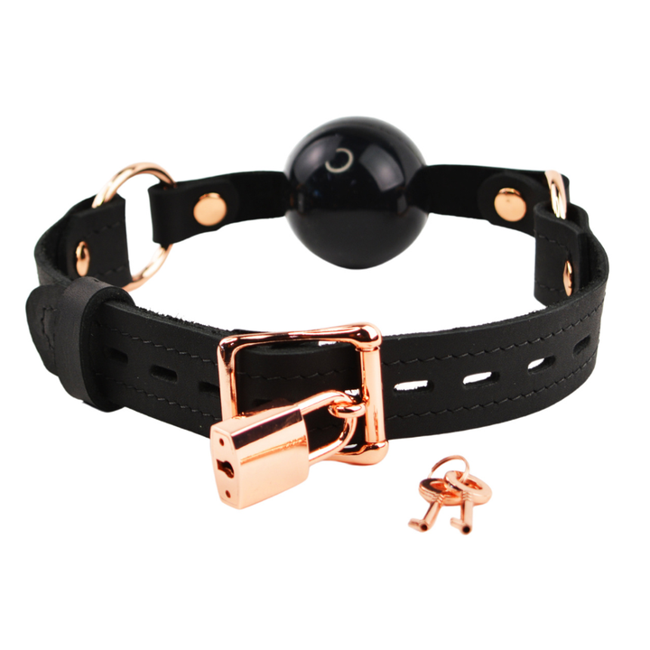 Mercy Industries Premium Leather Single Strap Ball Gag