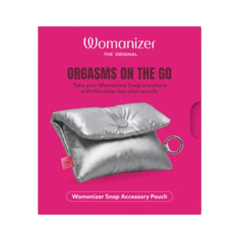Womanizer Snap Accessory Pouch Silver - Gift With Purchase