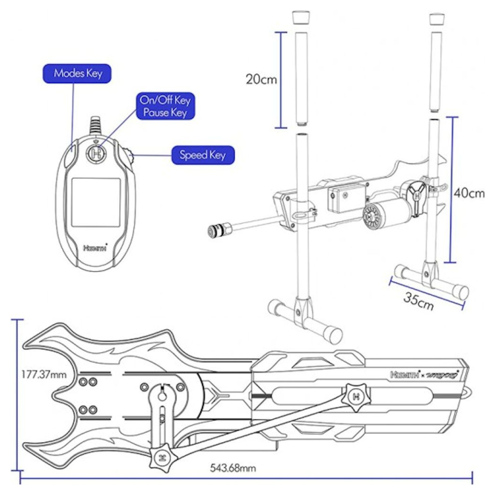 HiSmith & Wildolo Intelligent APP Controlled Premium Sex Machine (KlicLok)