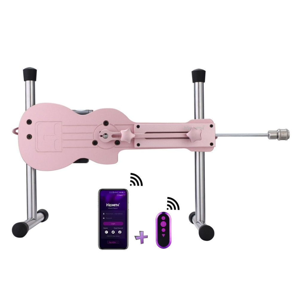 Pink Machine Ped Machine HiSmith KlicLok APP Controlled Mini Sex Machine Pink – Pleasure Chest