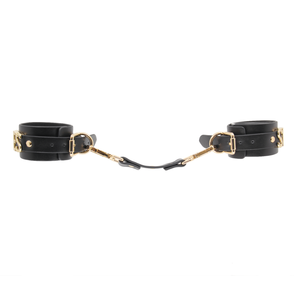 Love In Leather Yes Sir Faux Leather Wrist Cuffs