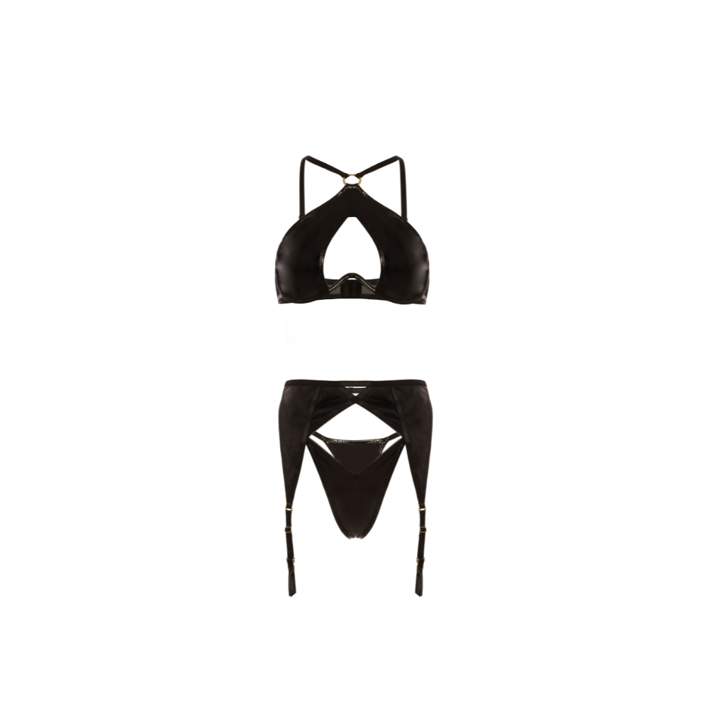 Oh La La Cheri Fantasy 3 Piece Set - Black