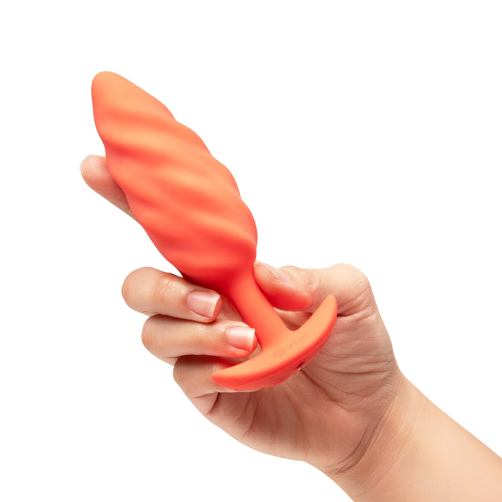 b-Vibe Swirl Texture Plug Orange