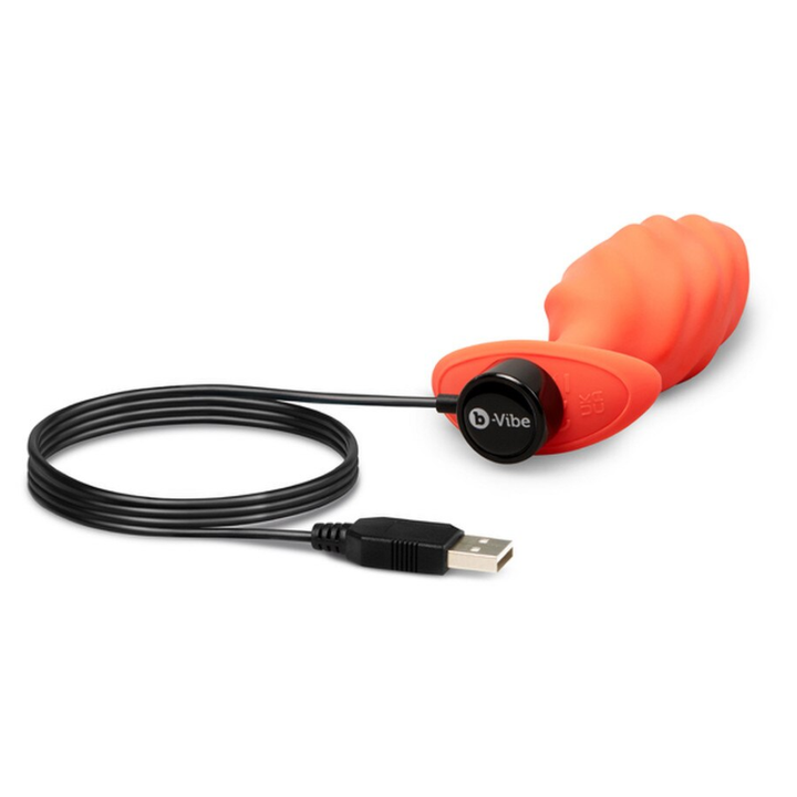 b-Vibe Swirl Texture Plug Orange