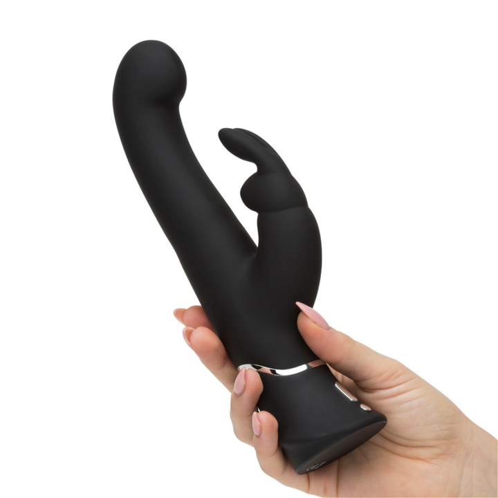 Happy Rabbit G-Spot Stroker Rechargeable Rabbit Vibrator - Black