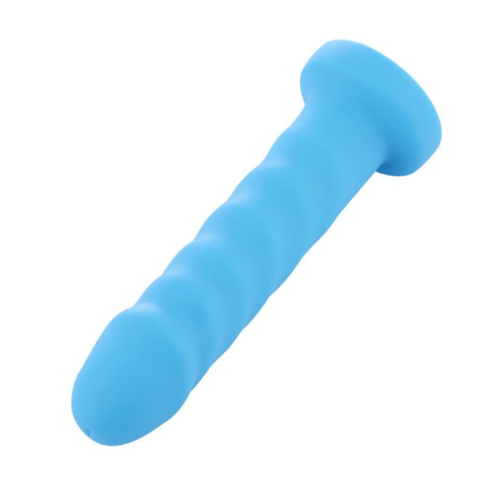 HiSmith - 6.7in Silicone Blue Anal Dildo