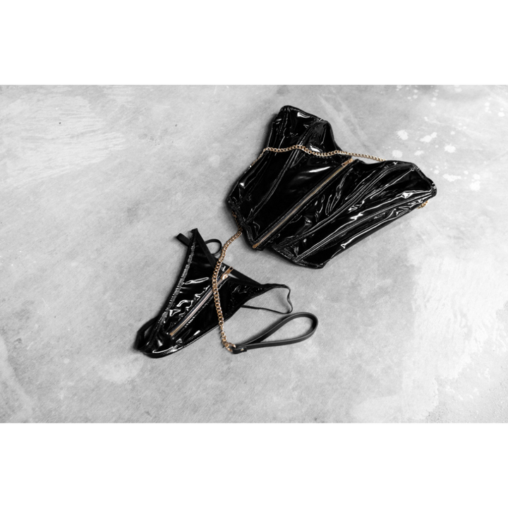 Oh La La Cheri Rider Boned Bustier - Black