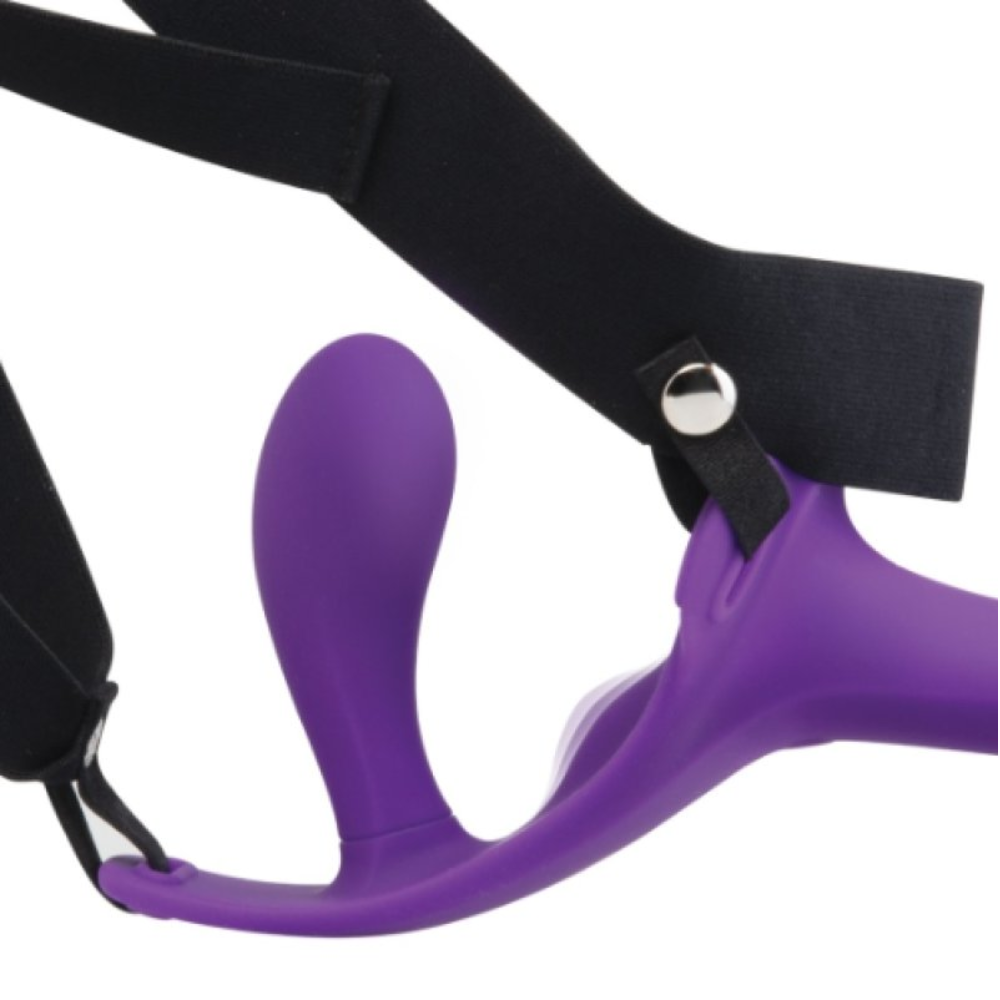 Together Lock In Dual Ended Vibrating Strap On Harness Set
