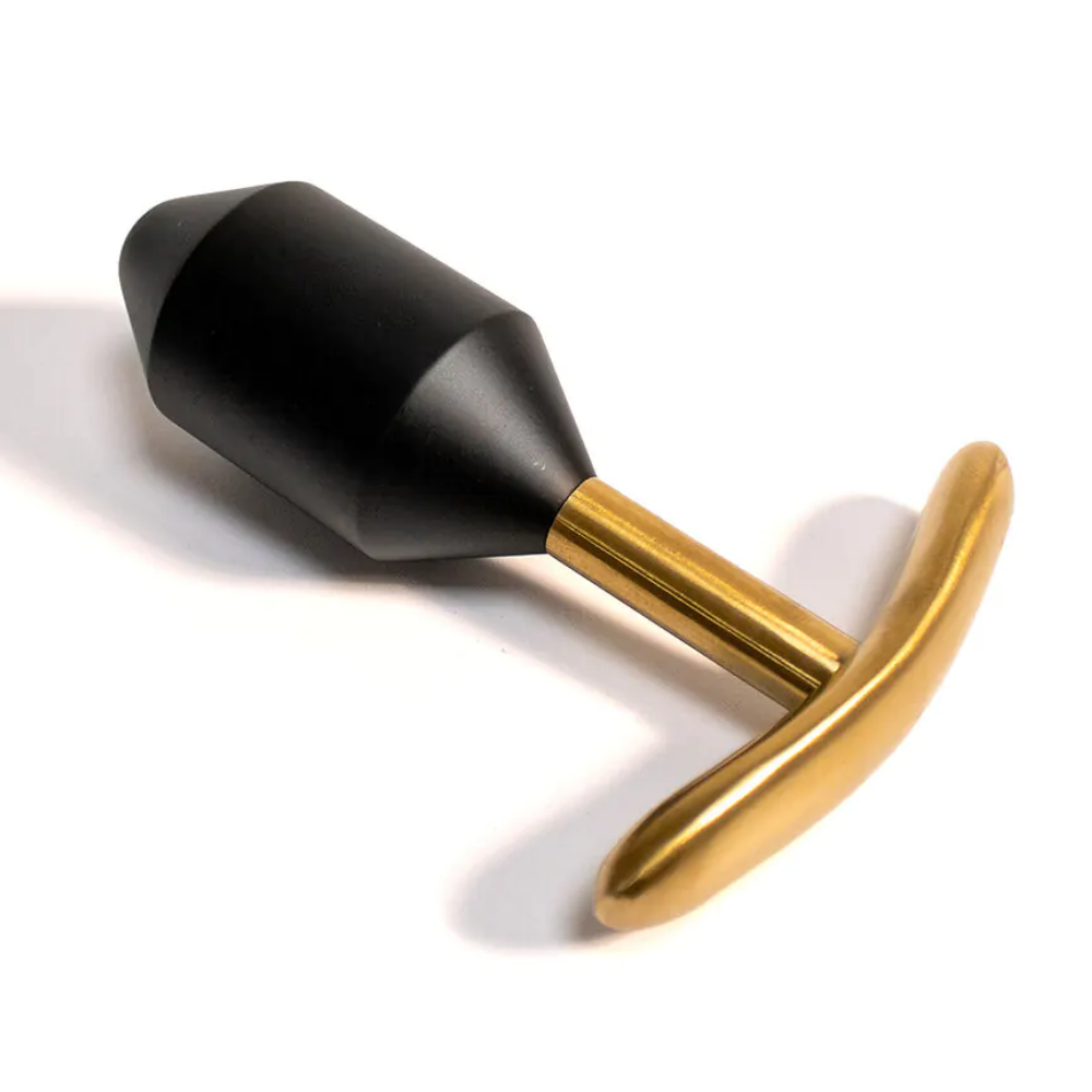 Black Label Metal Butt Diamond Plug Black/Gold