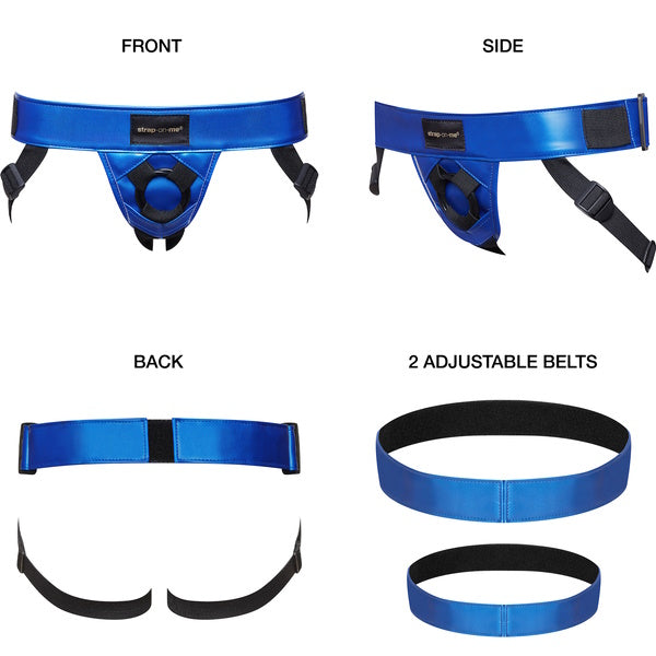 Strap On Me Dildo Harness - Curious - Blue