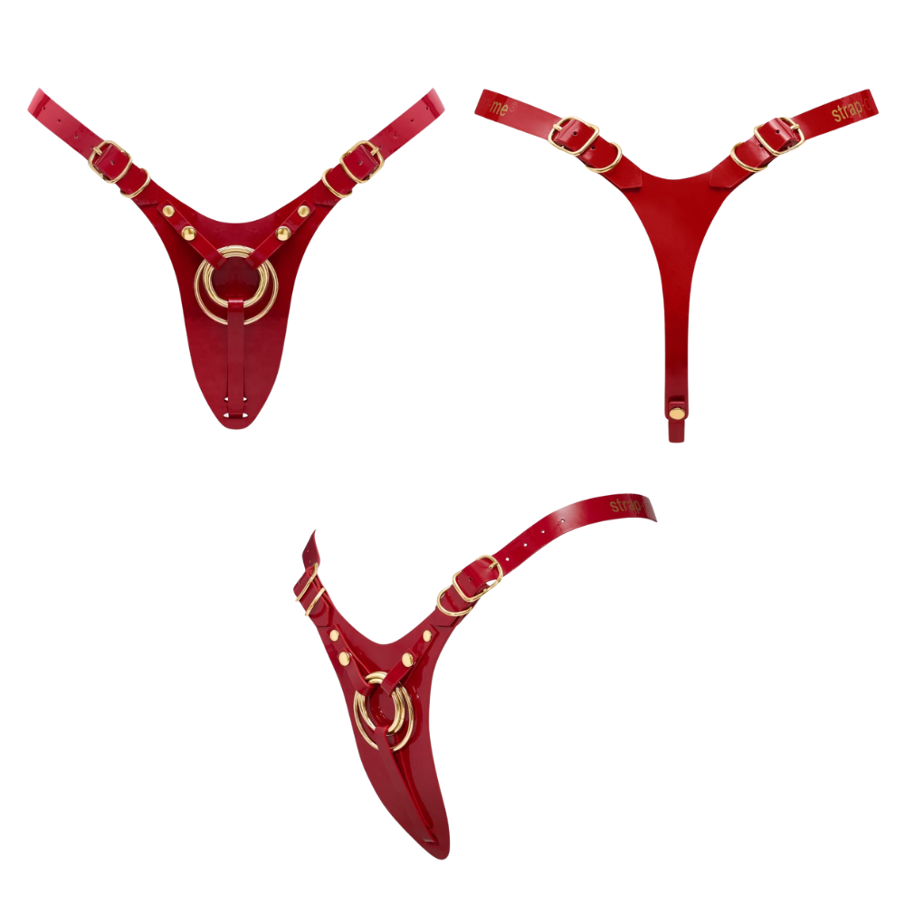 Strap On Me Dildo Harness - Fabulous - Red