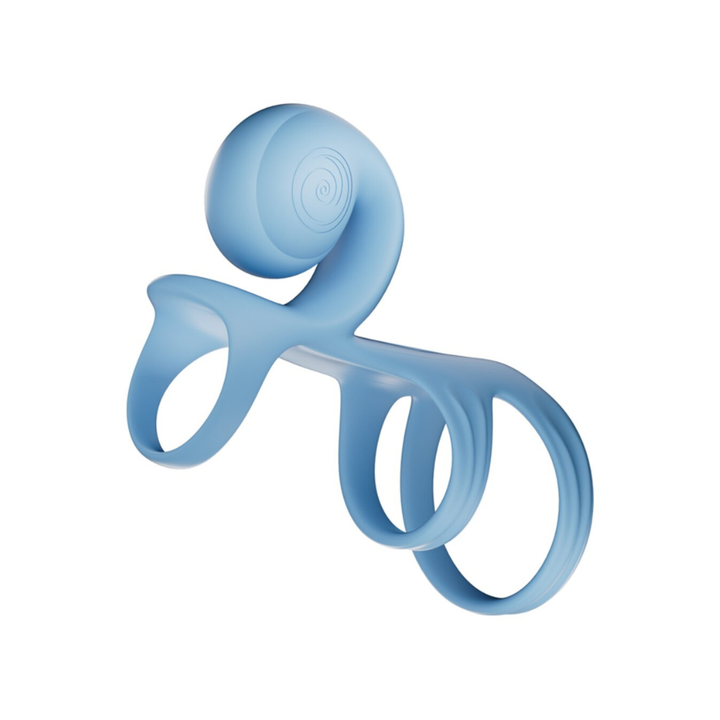 SVibe Snail JOVI Arc Couples Ring Blue Haze