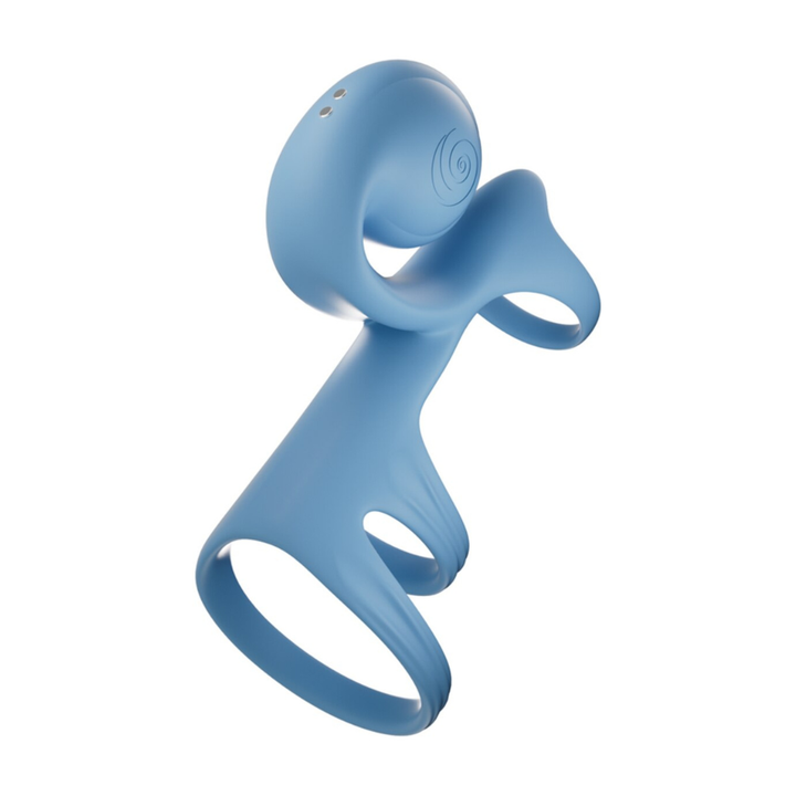 SVibe Snail JOVI Arc Couples Ring Blue Haze