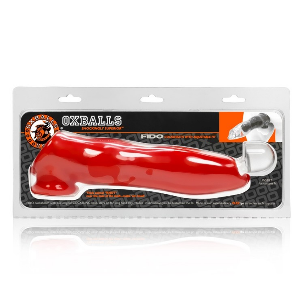 Oxballs Fido Cock Sheath - Red