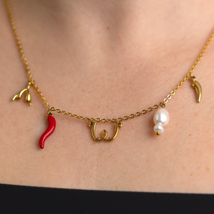GWP Womanizer Charm Necklace Gold