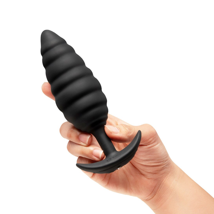 b-Vibe Twist Texture Plug Black