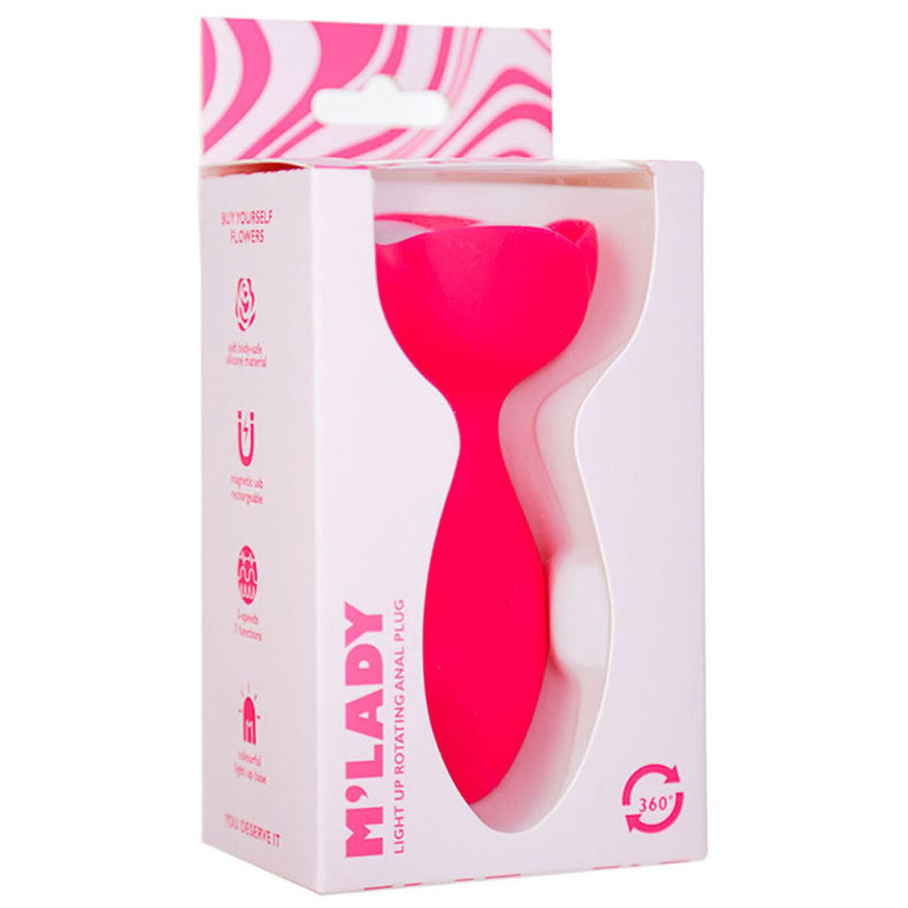 BMS M-Lady Light Up Rotating Anal Plug