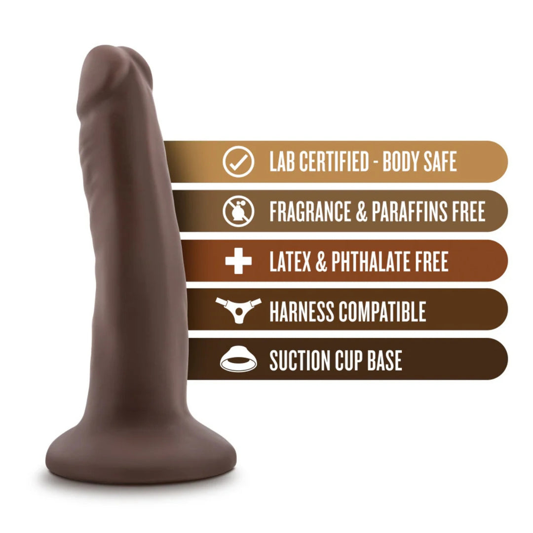 Blush Dr Skin 5.5 Inch Cock With Suction Cup - Chocolate