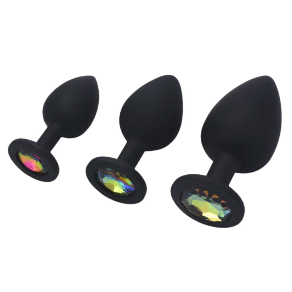 Butt Stuff Crystal Anal Plug Trainer Pack