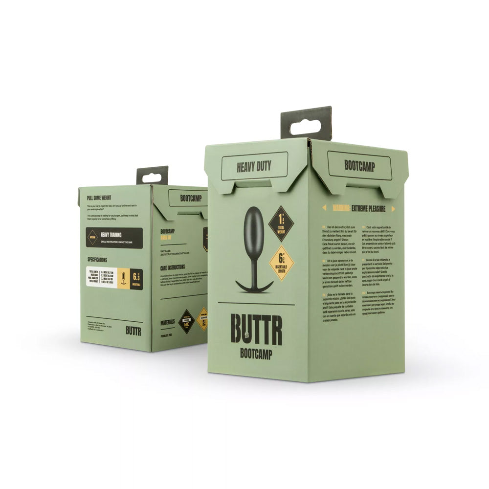 Buttr Bootcamp Heavy Duty Weighted Butt Plug
