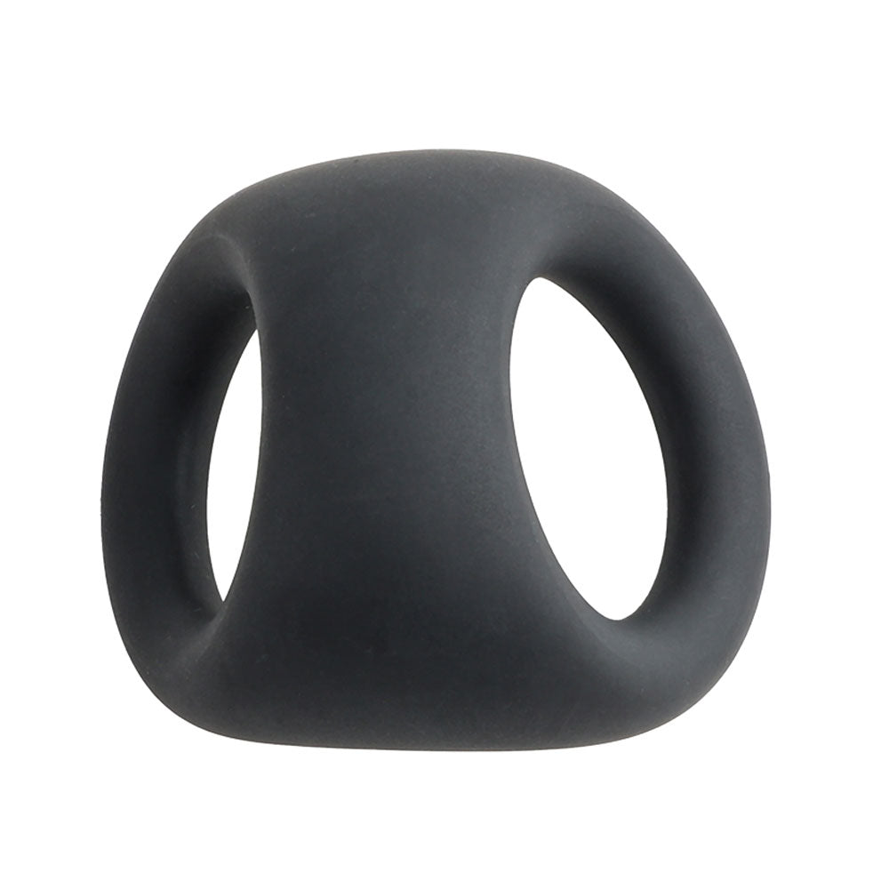 Cock Gear Liquid Silicone Cock & Ball Ring - Black