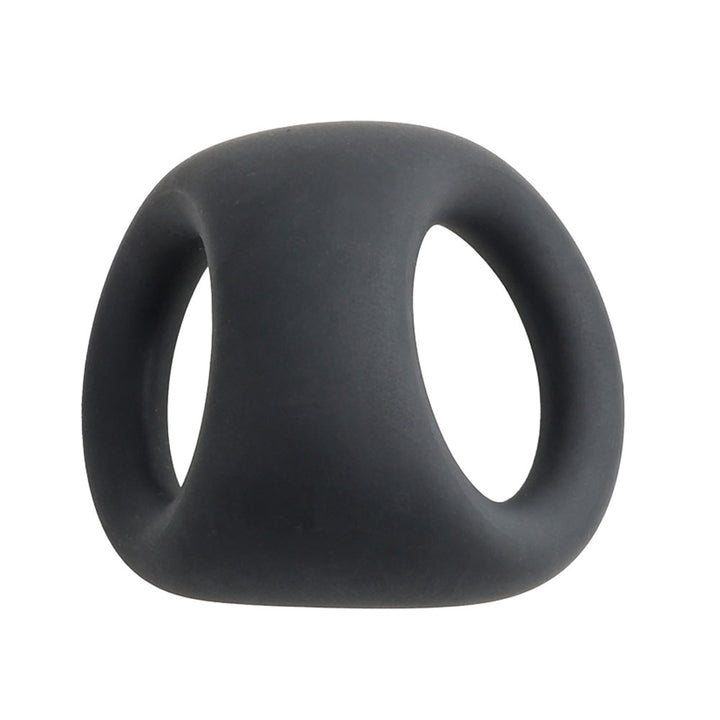 Cock Gear Liquid Silicone Cock & Ball Ring - Black
