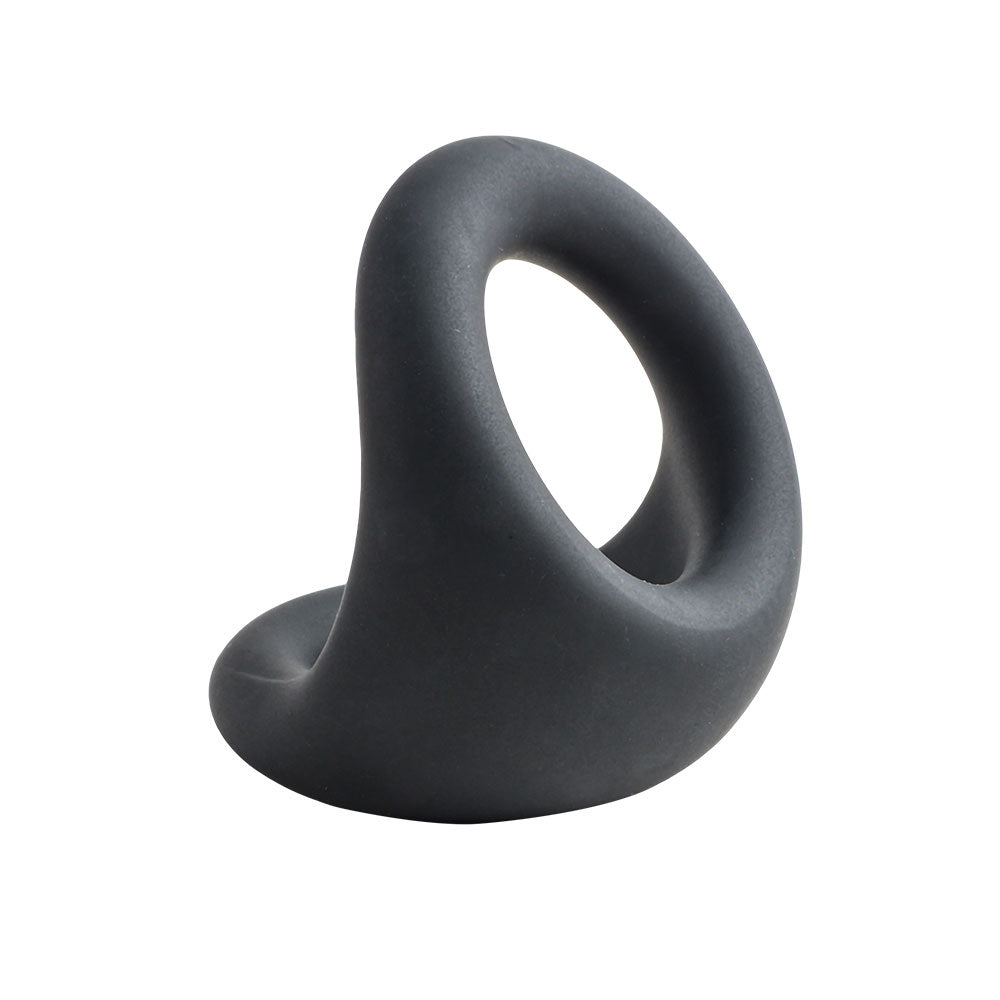 Cock Gear Liquid Silicone Cock & Ball Ring - Black