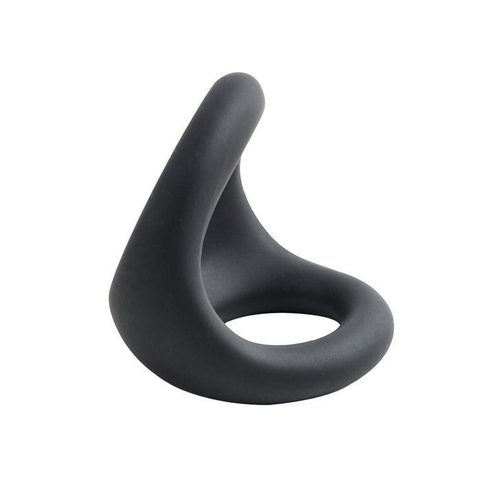 Cock Gear Liquid Silicone Cock & Ball Ring - Black